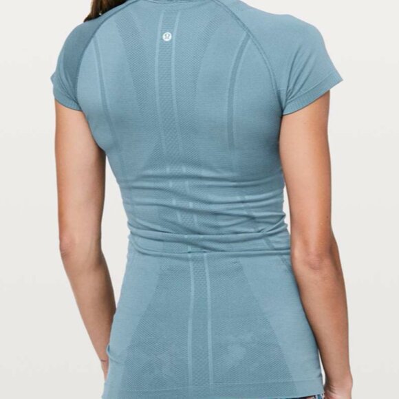 Lululemon Swiftly Tech Short Sleeve Crew Slate Blue Size 4 & 6 - Picture 3 of 6